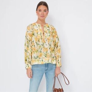 Tuckernuck Sun Showers Francie Tie Blouse new
